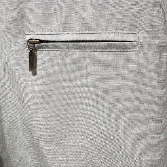 Classiques Entier Silk and Linen Jacket Size XS Sage Green Zip Up Quiet Luxury - Picture 8 of 15